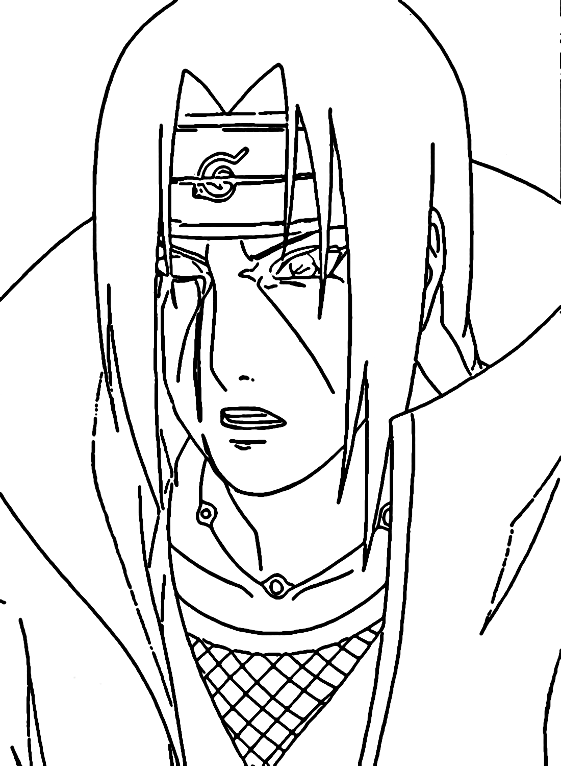 Printable Uchiha Itachi Coloring Pages
