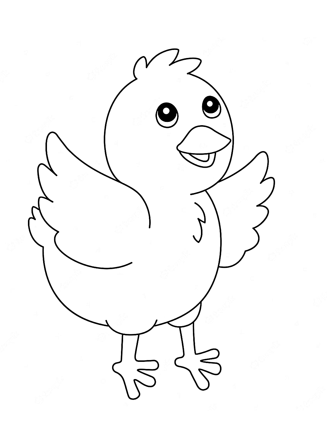 Printable chick from Chick