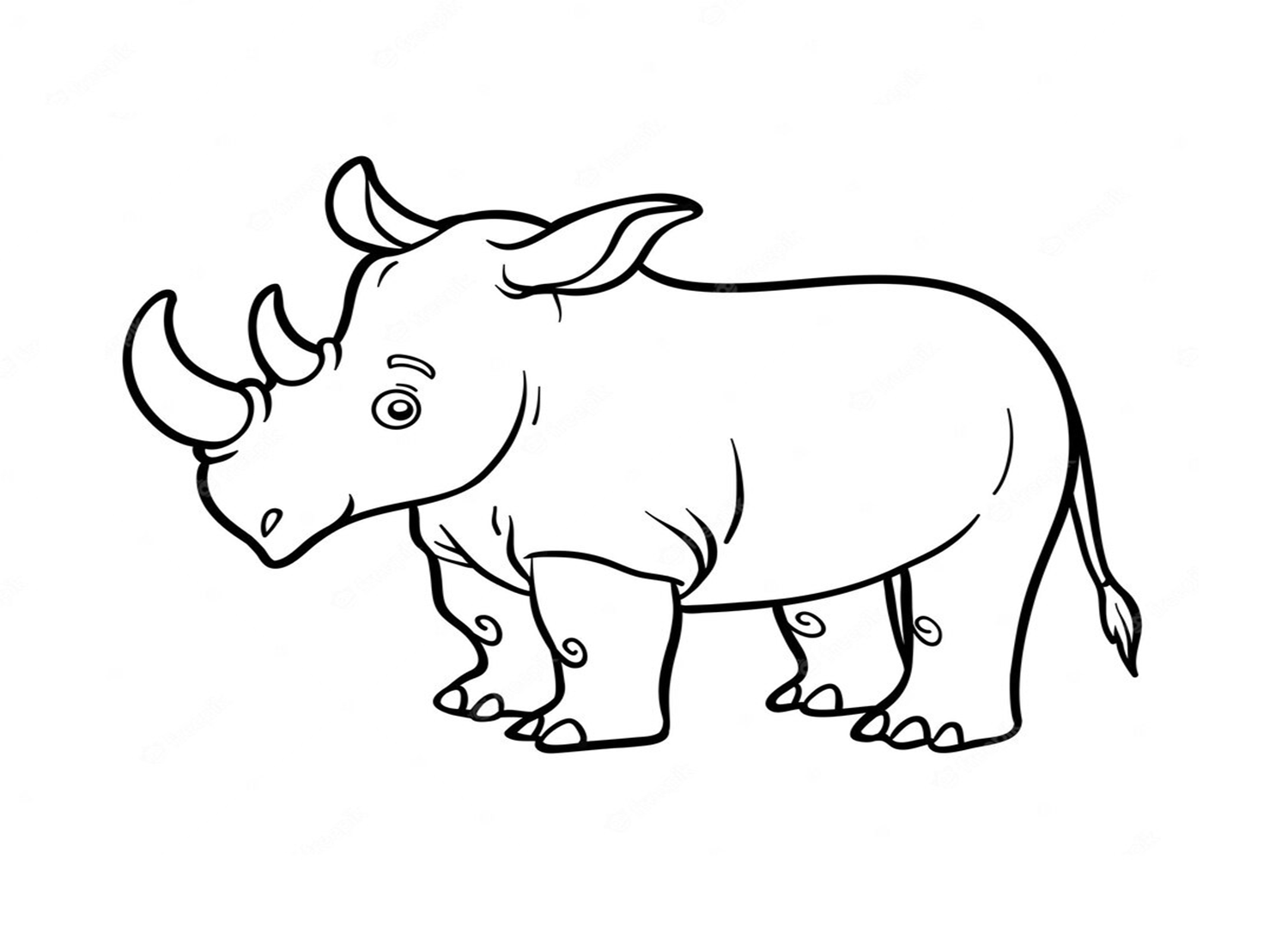 Rinoceronte realistico di Rhino