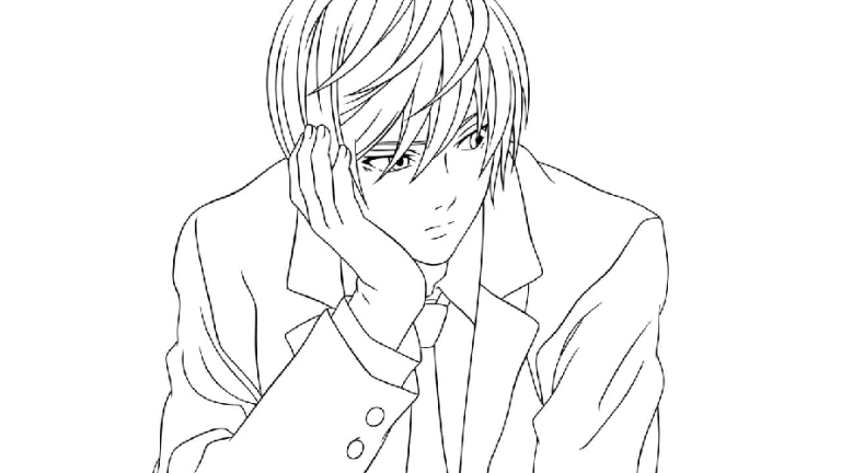 36 Free Printable Yagami Light Coloring Pages