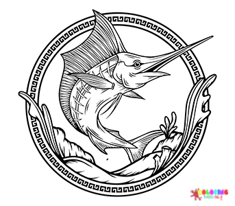 Sailfish Coloring Pages