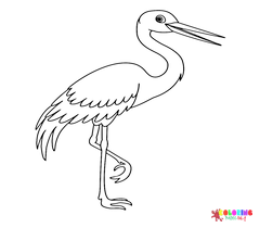 Stork Coloring Pages