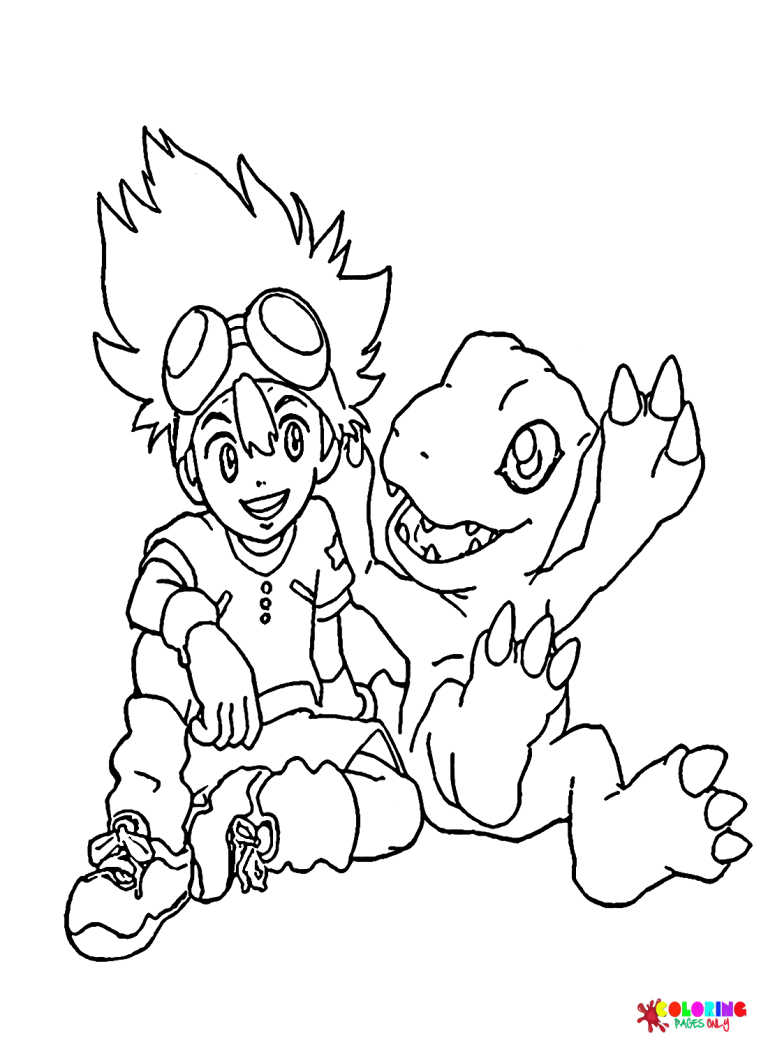 21 Free Printable Agumon Coloring Pages