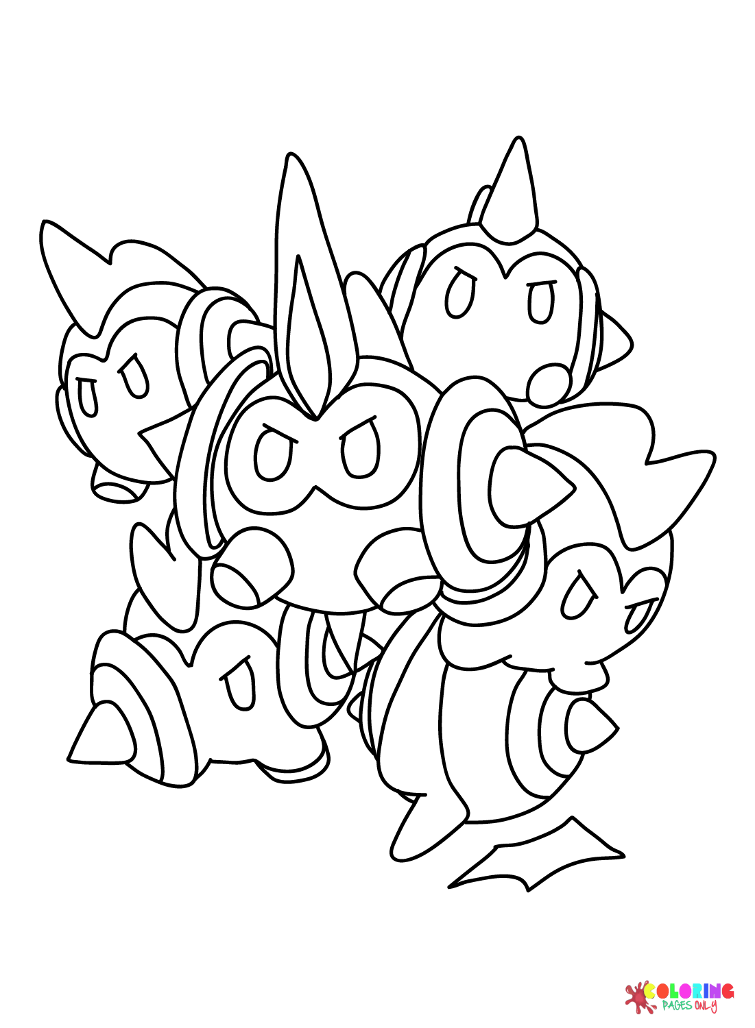 The Falinks Pokemon Coloring Pages Falinks Coloring Pages Disegni