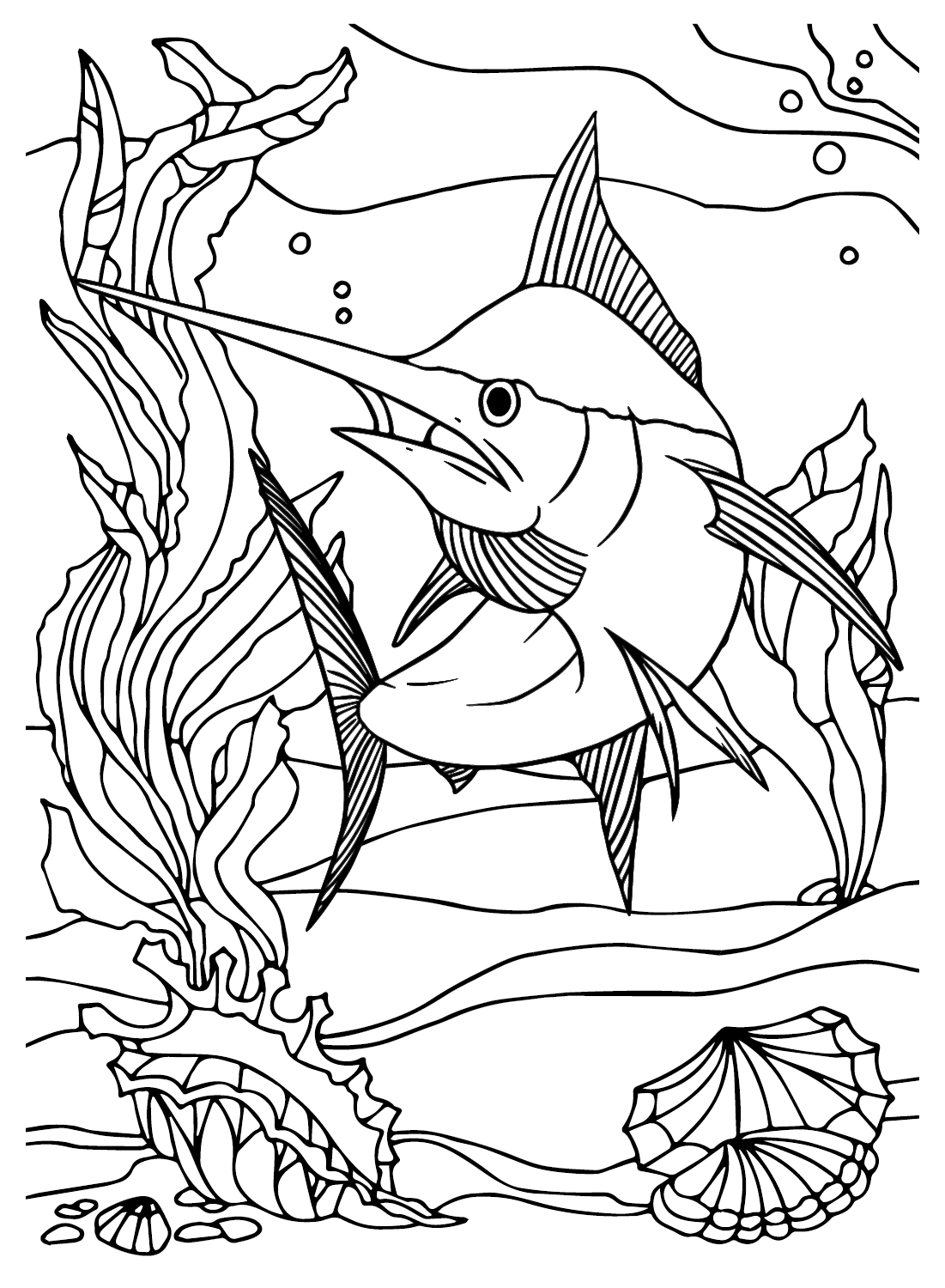 O Peixe Espadarte de Peixe Espada