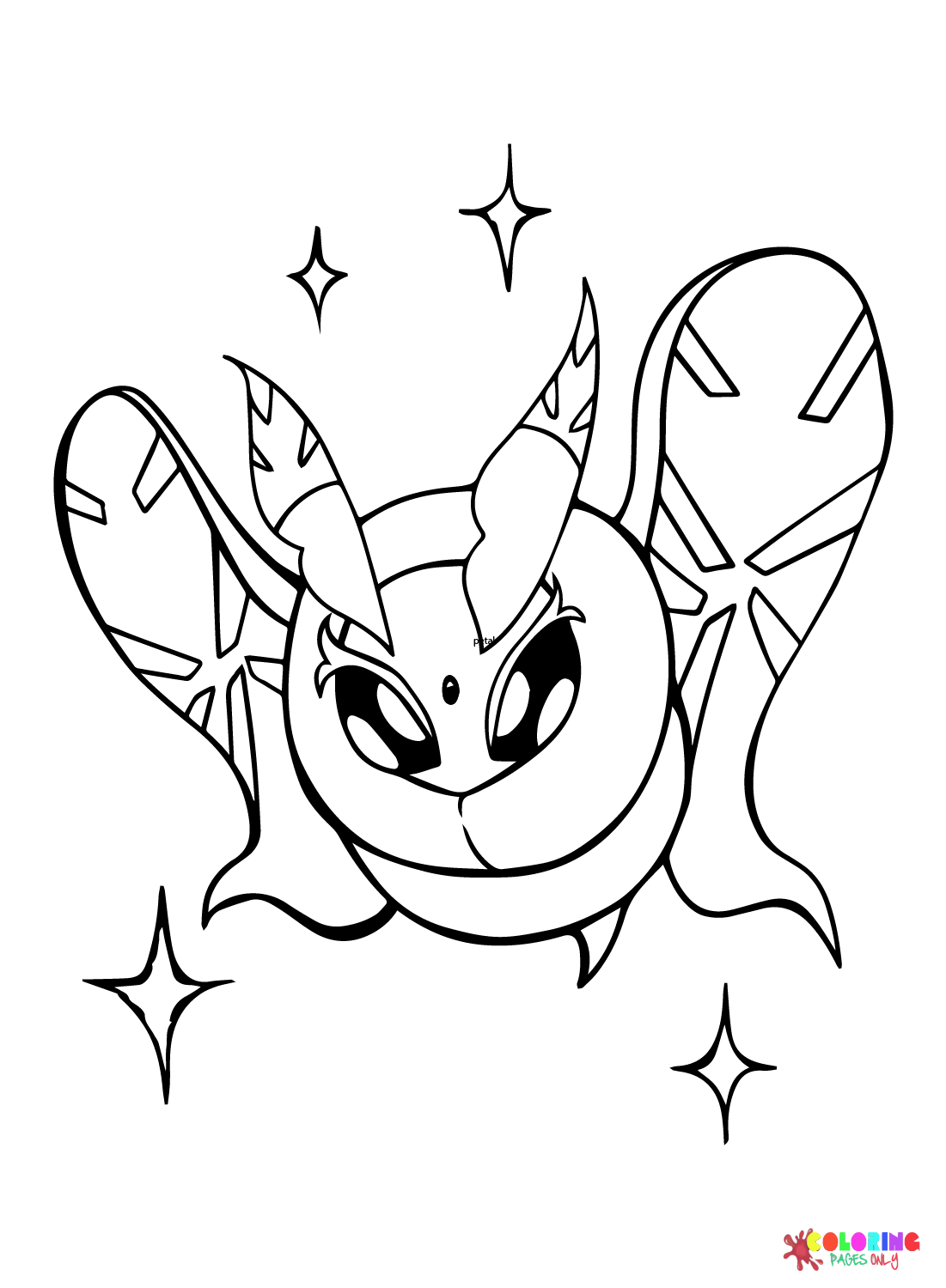 The Frosmoth Pokemon Coloring Page
