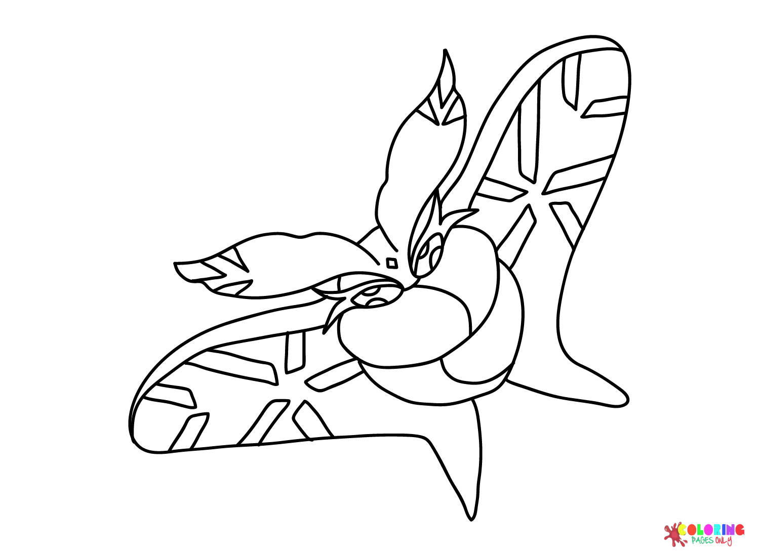 frosmoth coloring page online pokemon