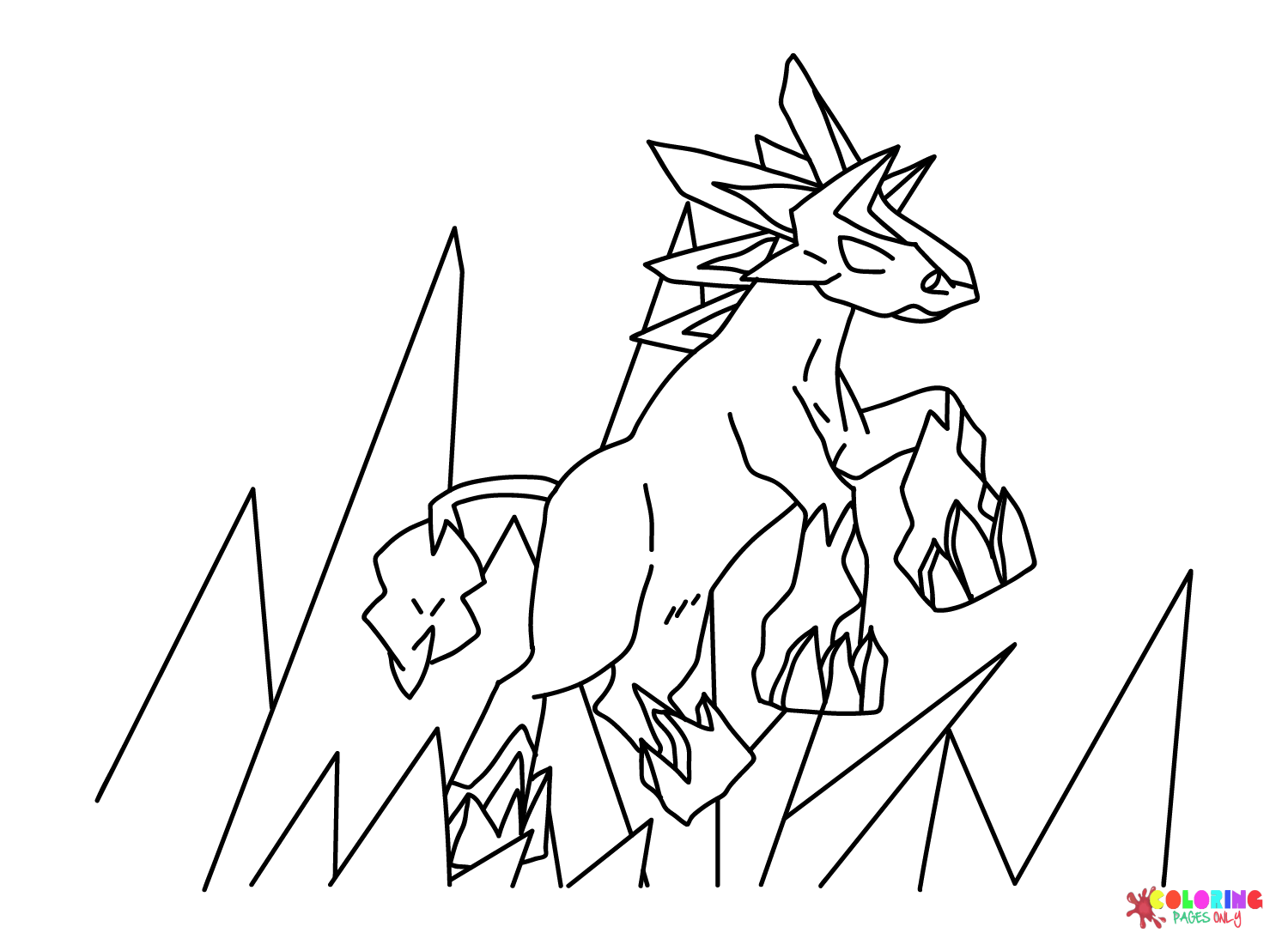 glastrier coloring page png pokemon