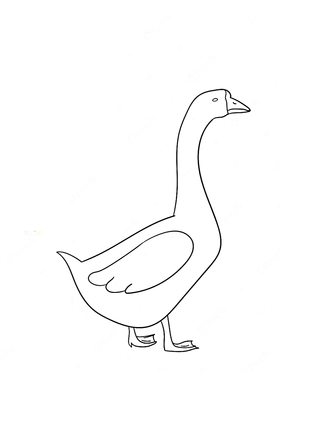 The Goose Coloring Pages