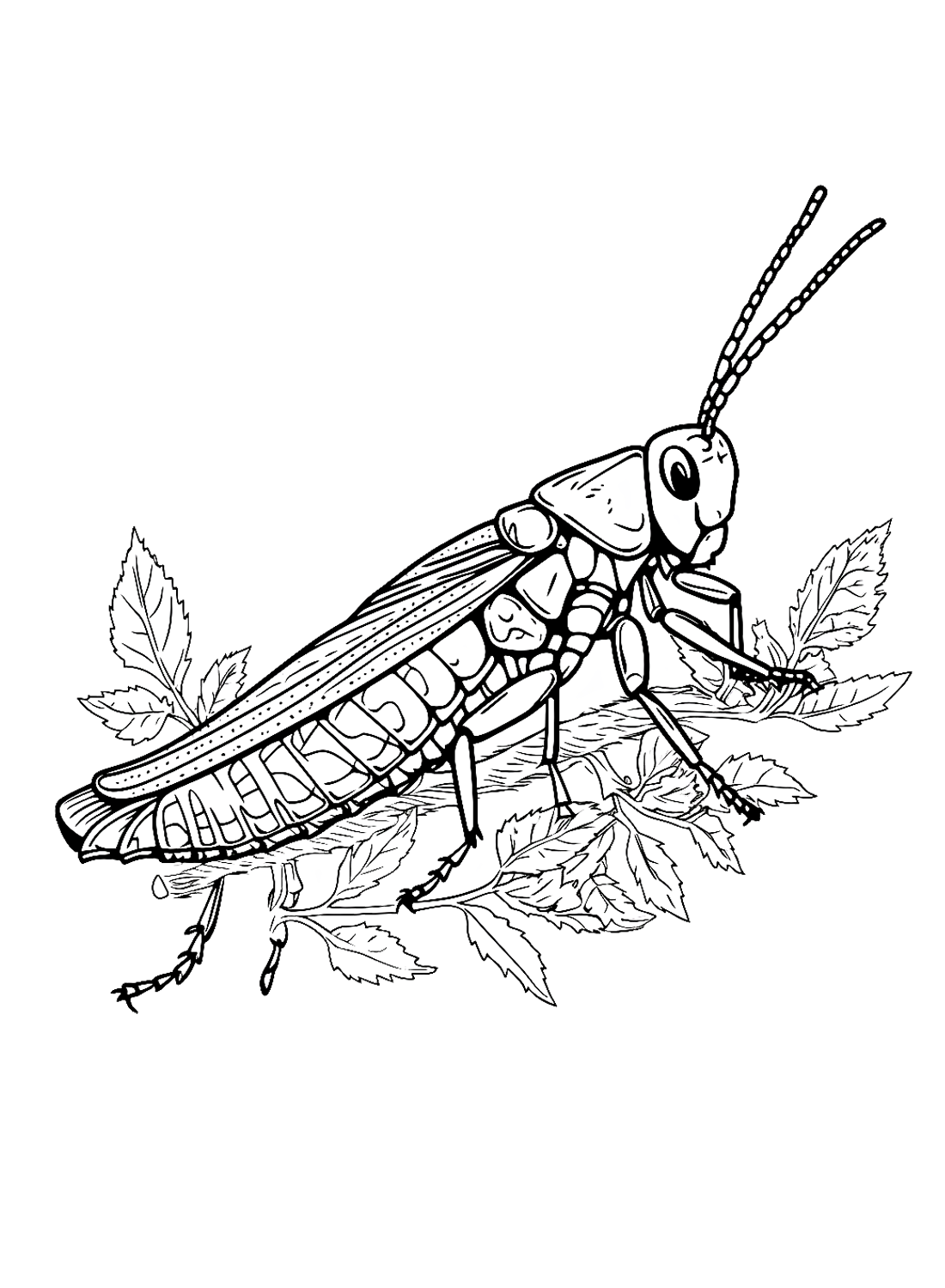 De Sprinkhaan en bloemen van Locust
