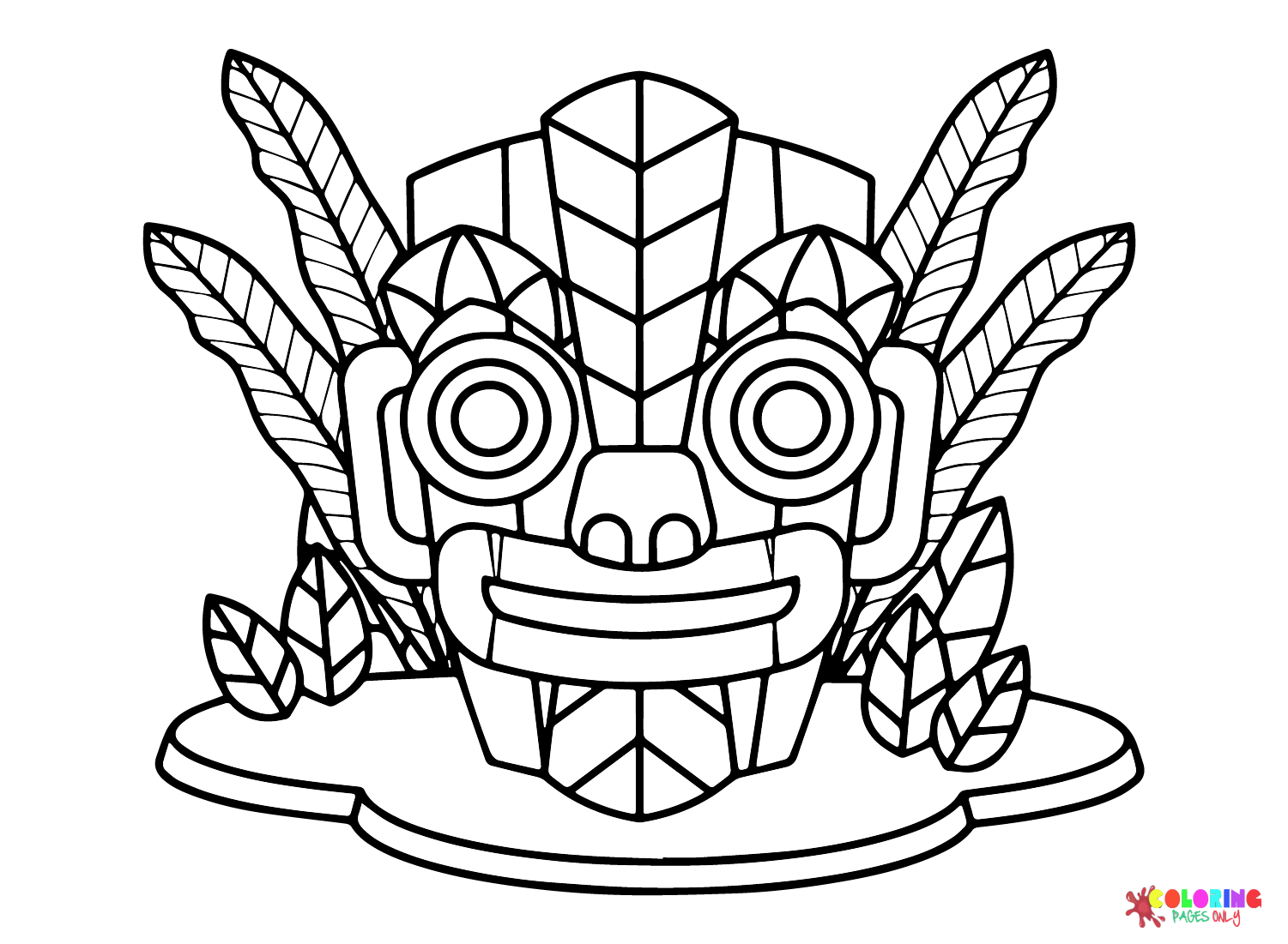 Раскраска Цивилизация майя