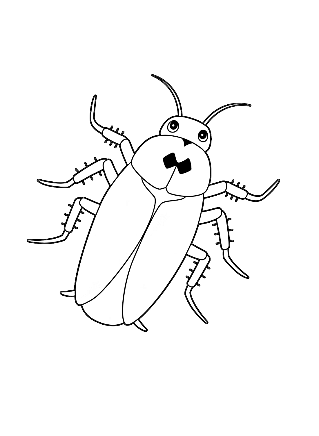De schattige kakkerlak van Cockroach