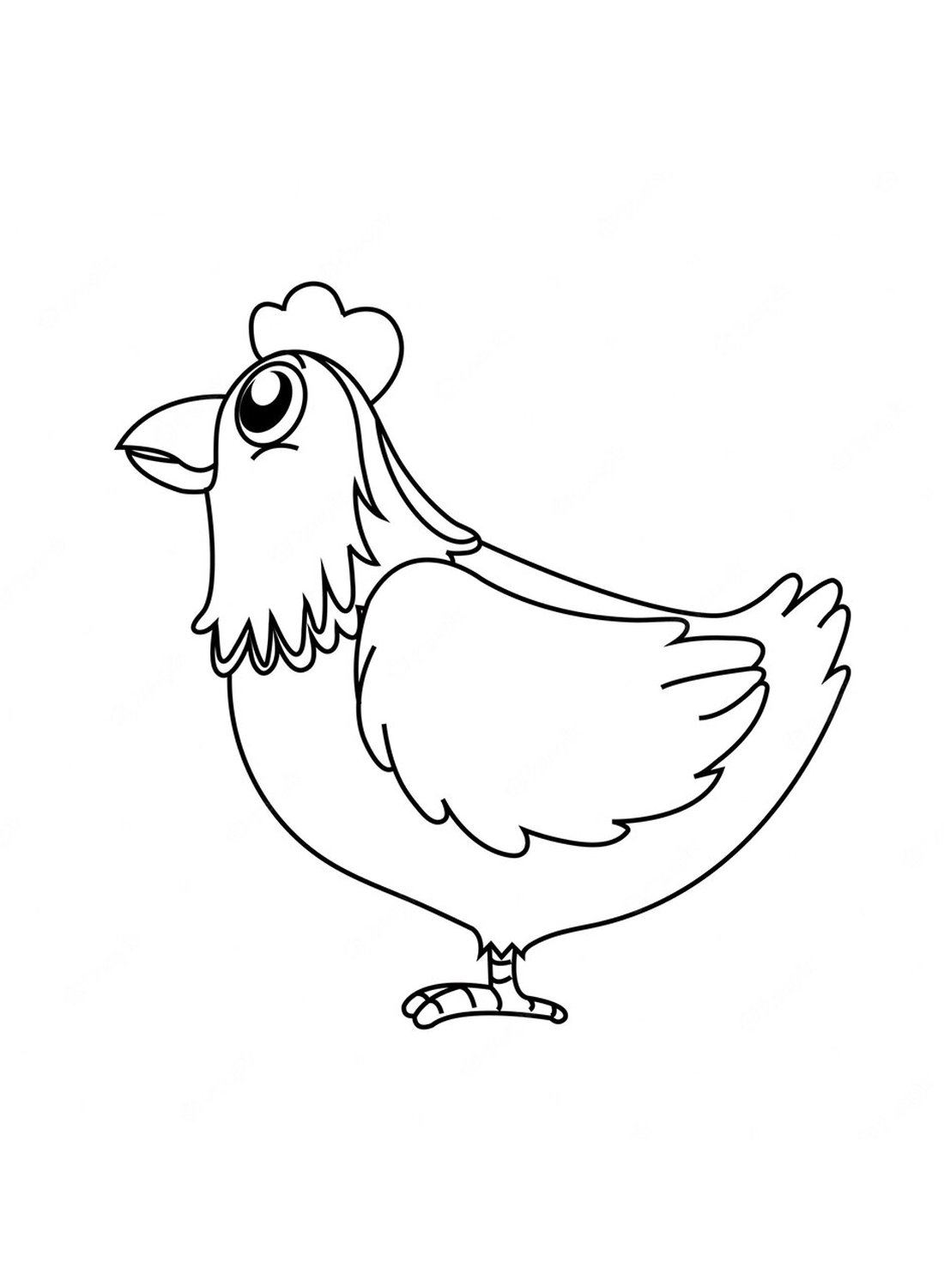The hen Coloring Pages