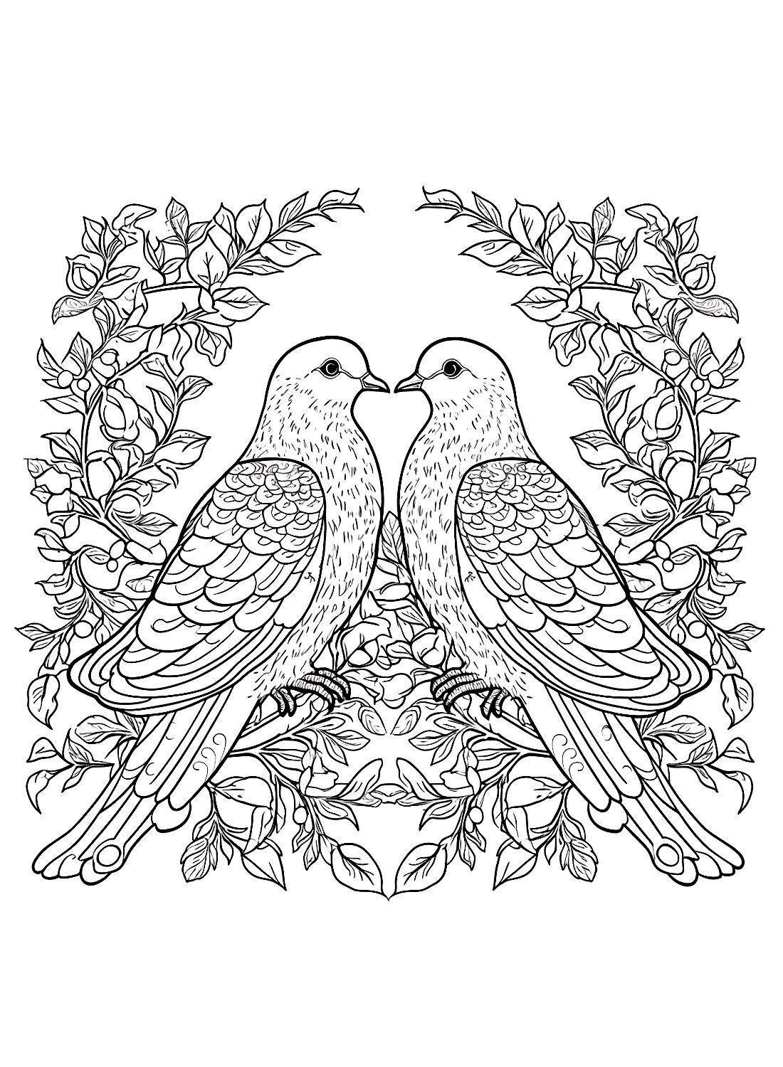 As pombas imprimíveis de Doves