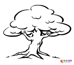 Tree Coloring Pages