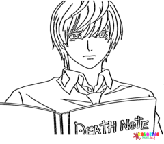 Yagami Light Coloring Pages