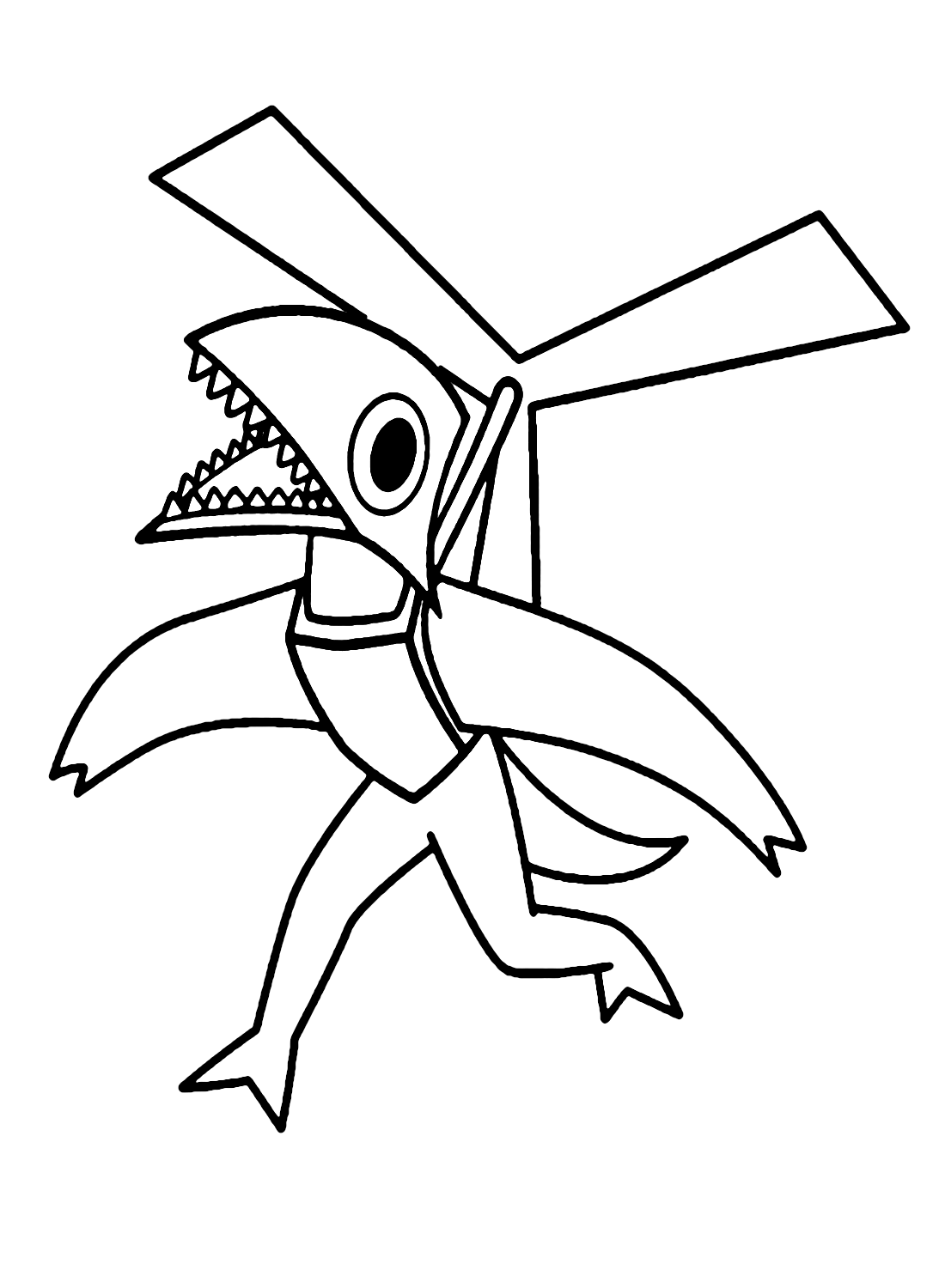 Rainbow Friends 2 Coloring Pages Free Printable Coloring Pages