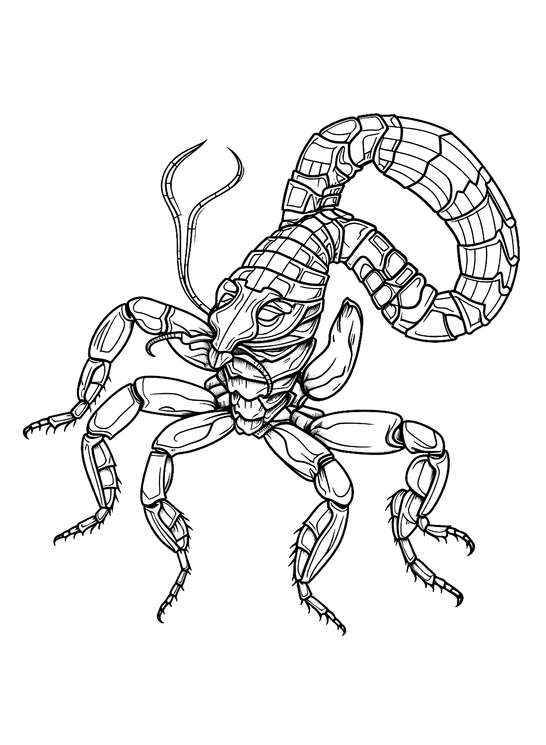 Un escorpión de dibujos animados de Scorpions