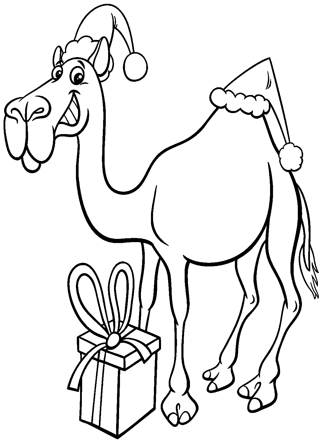 Camello animado el día de Navidad de Camel