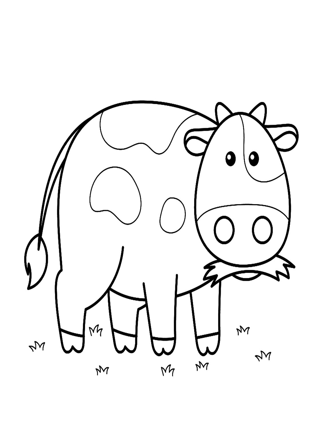 calf drawing for kids