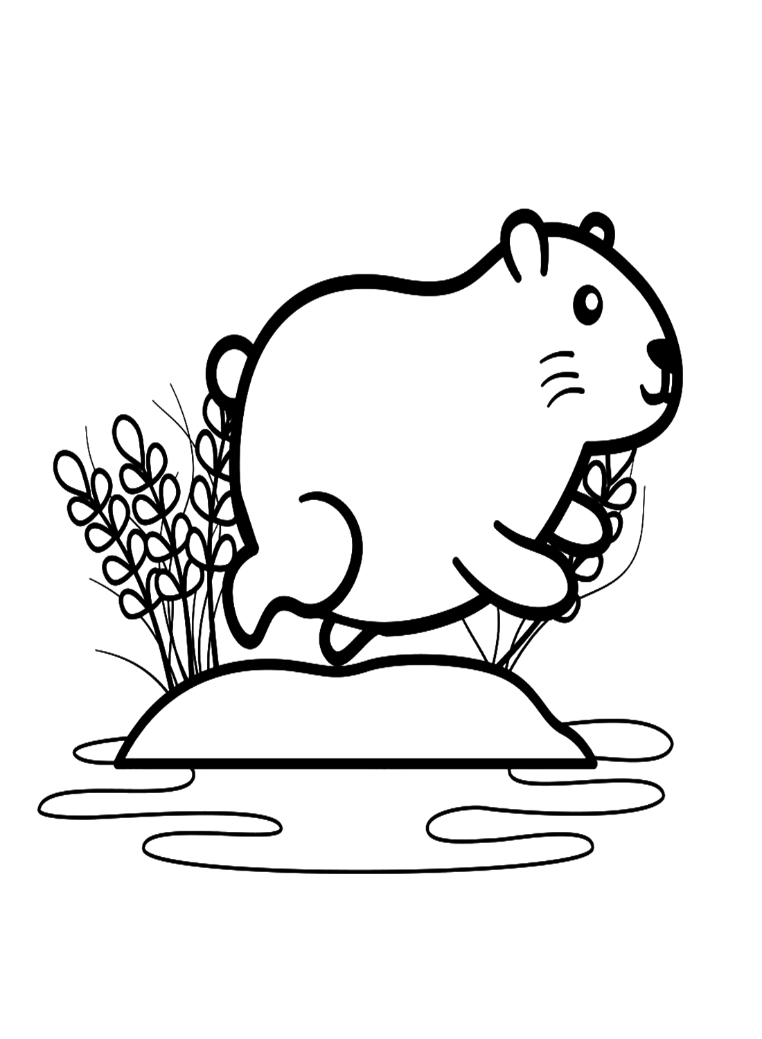 Desenhos para colorir de capivara - Desenhos para colorir gratuitos para  impressão