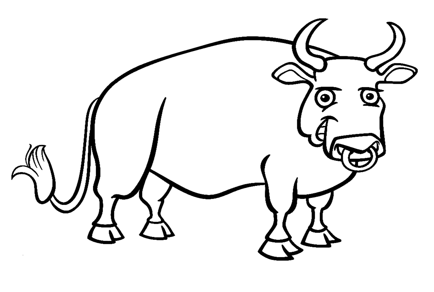 Cartoonstier van Bull