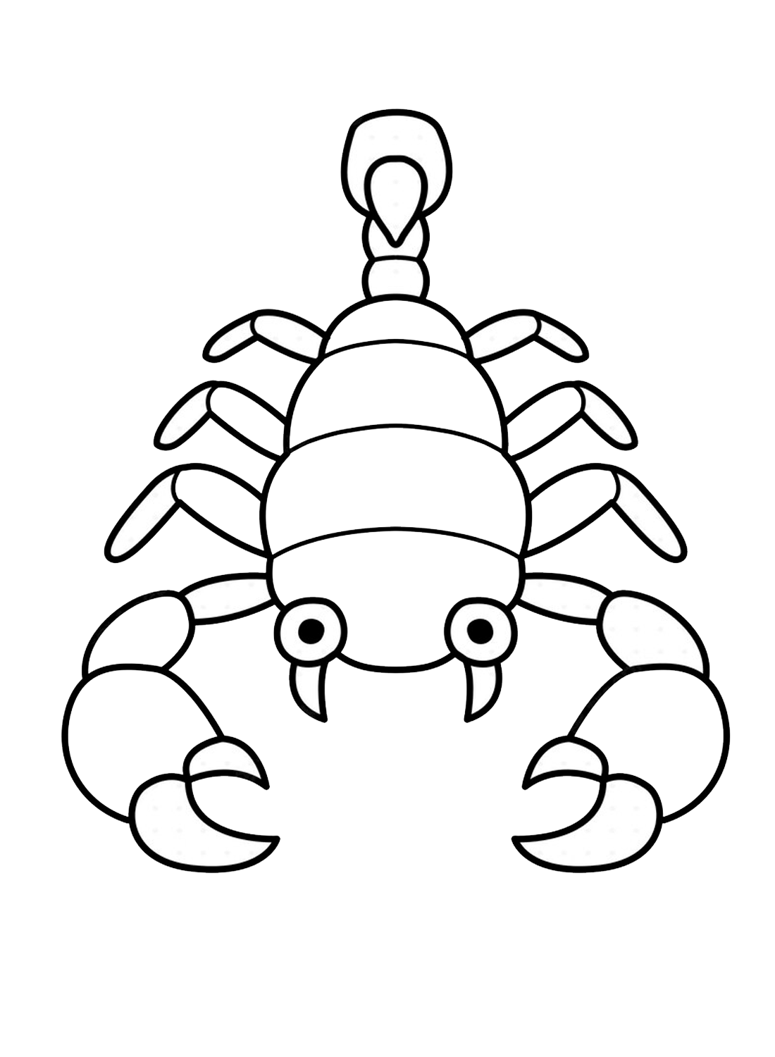 Scorpion Coloring Page - Free Printable Coloring Pages
