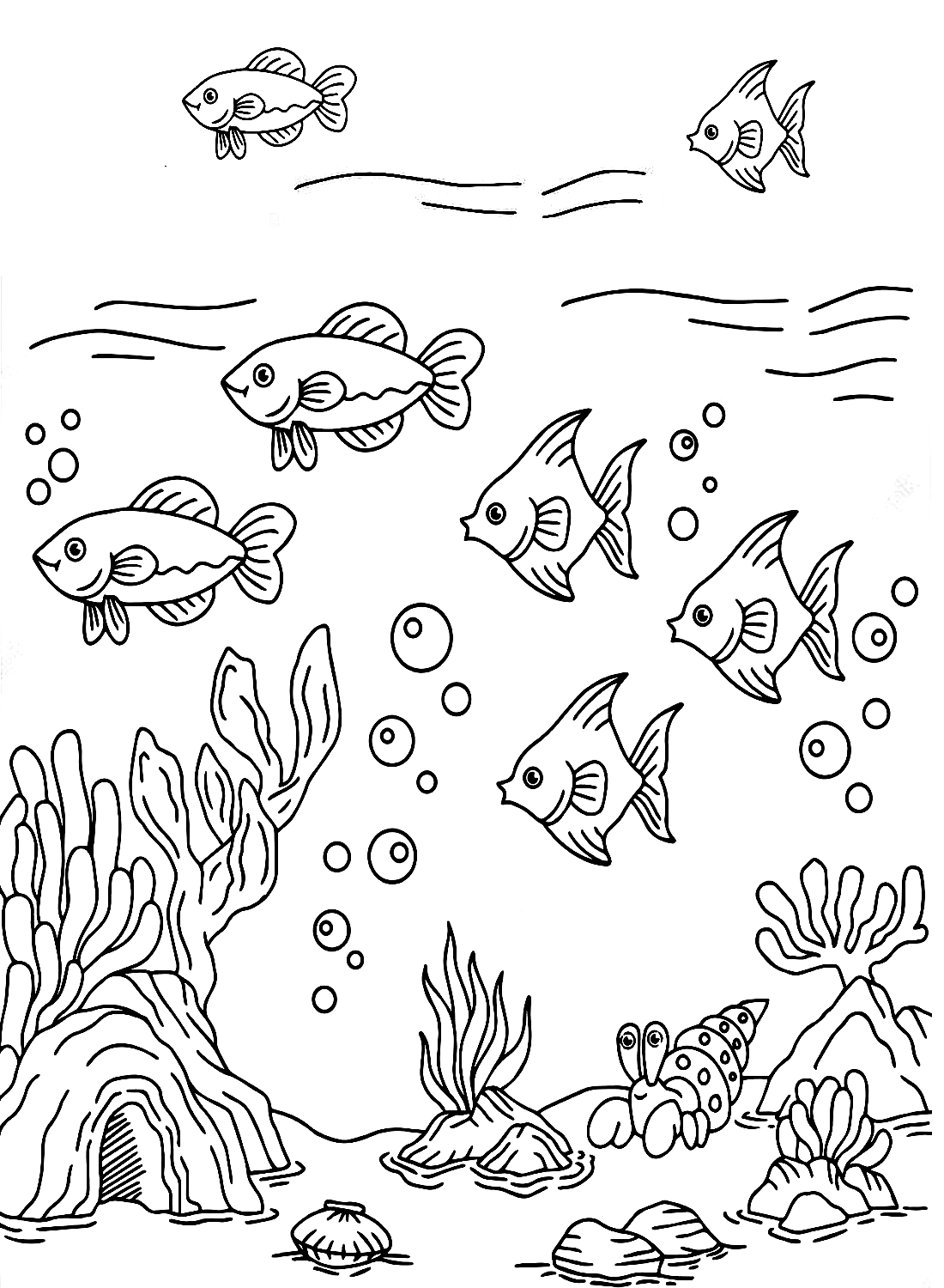Coral Coloring Page