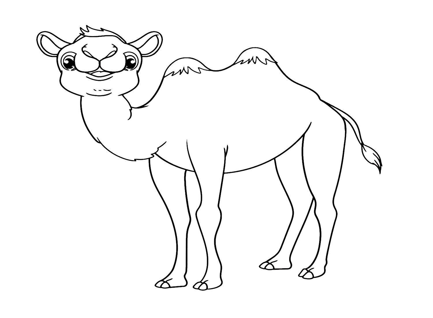 Lindo dibujo animado de camello de Camel