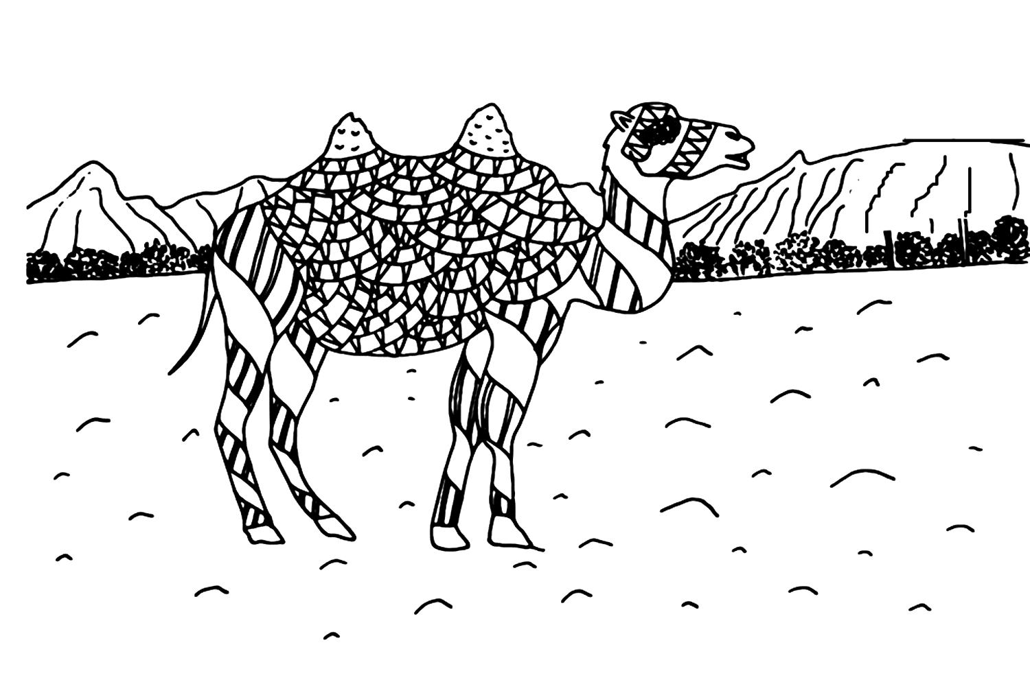 Detailliertes Kamel von Camel