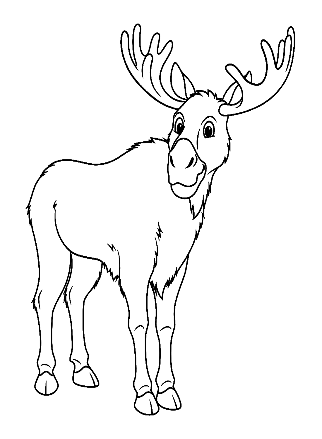 Elk For Kids Coloring Pages