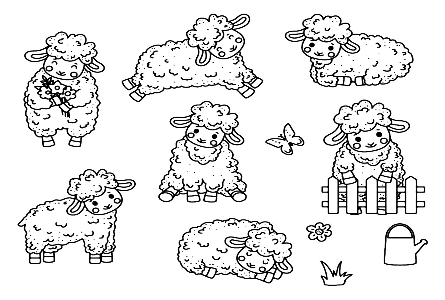 Lamb Poses from Lamb