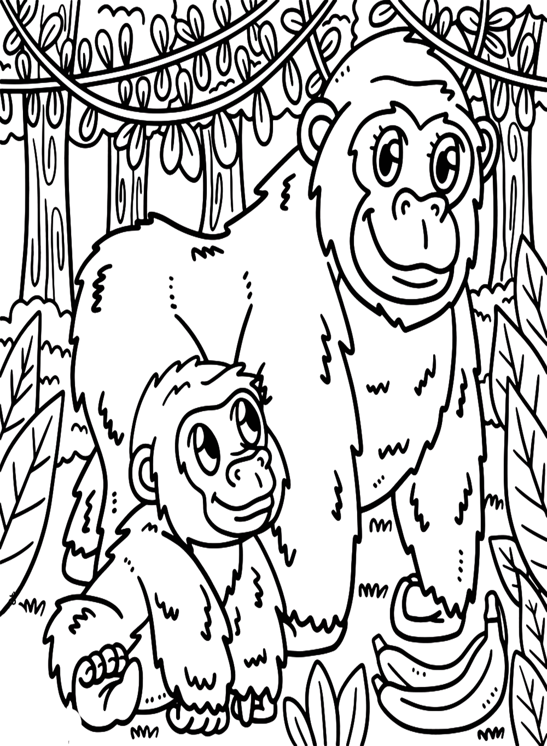 Madre e bambino Gorilla da Gorilla