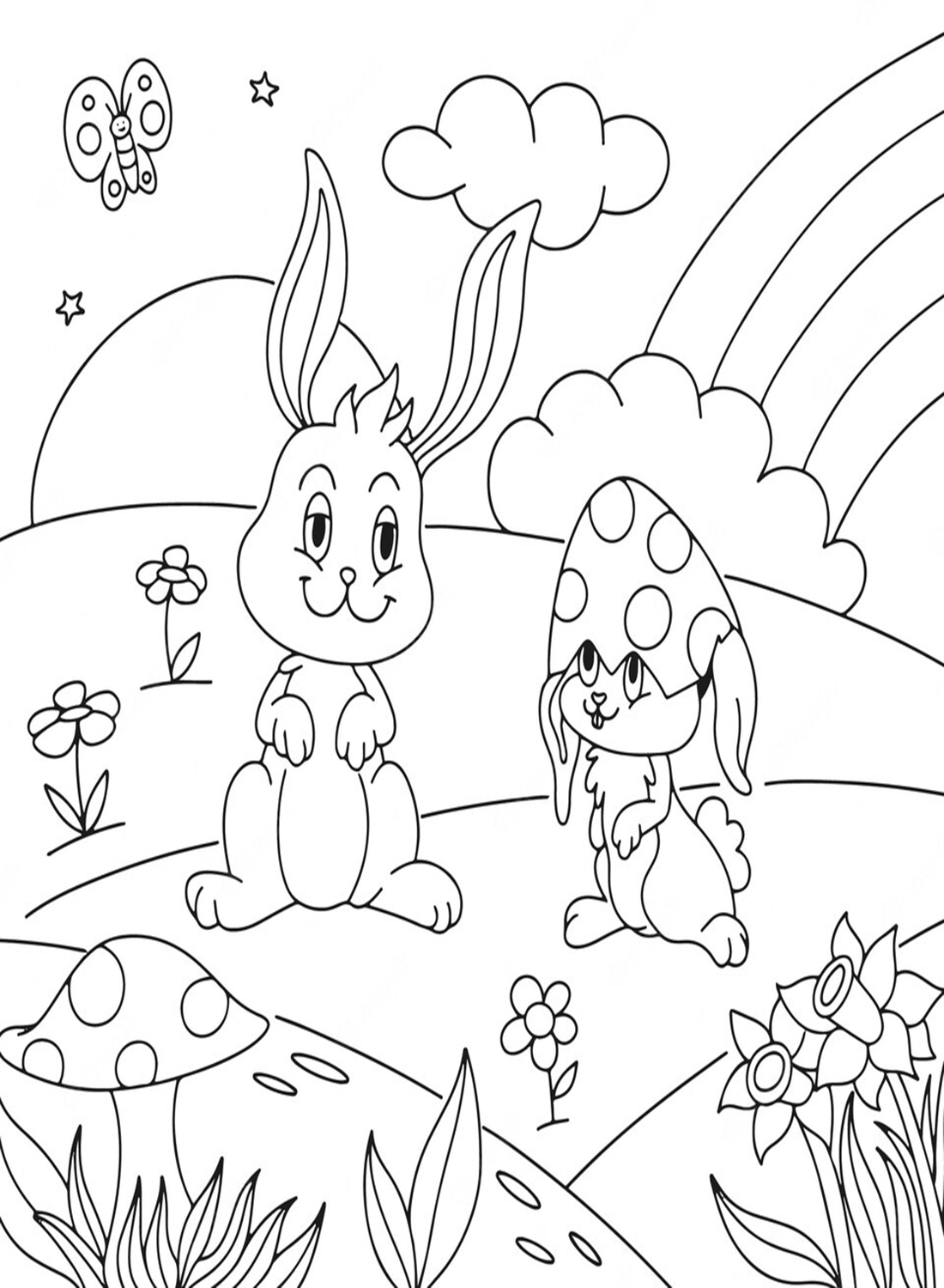 兔子和兔子的朋友
