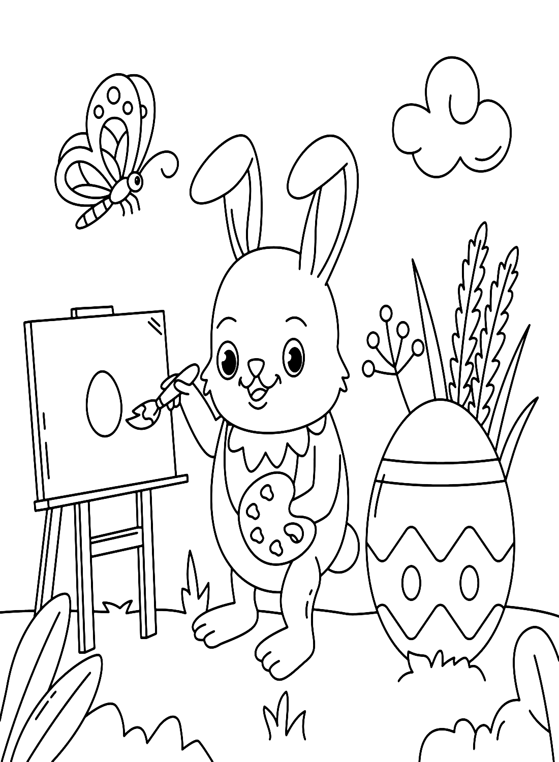 رسم أرنب من أرنب