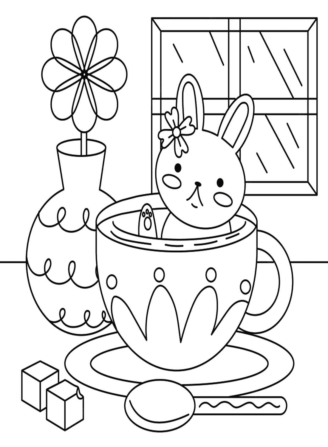 Кролик в чашке от Rabbit