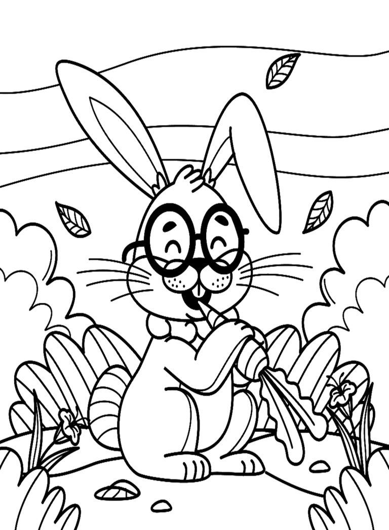32 Free Printable Rabbit Coloring Pages