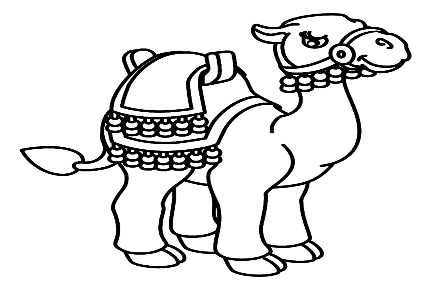 Einfaches Cartoon-Kamel von Camel