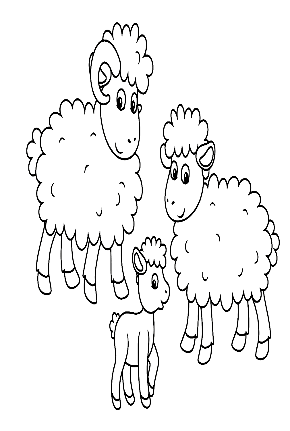 Маленький барашек и овца из баранины
