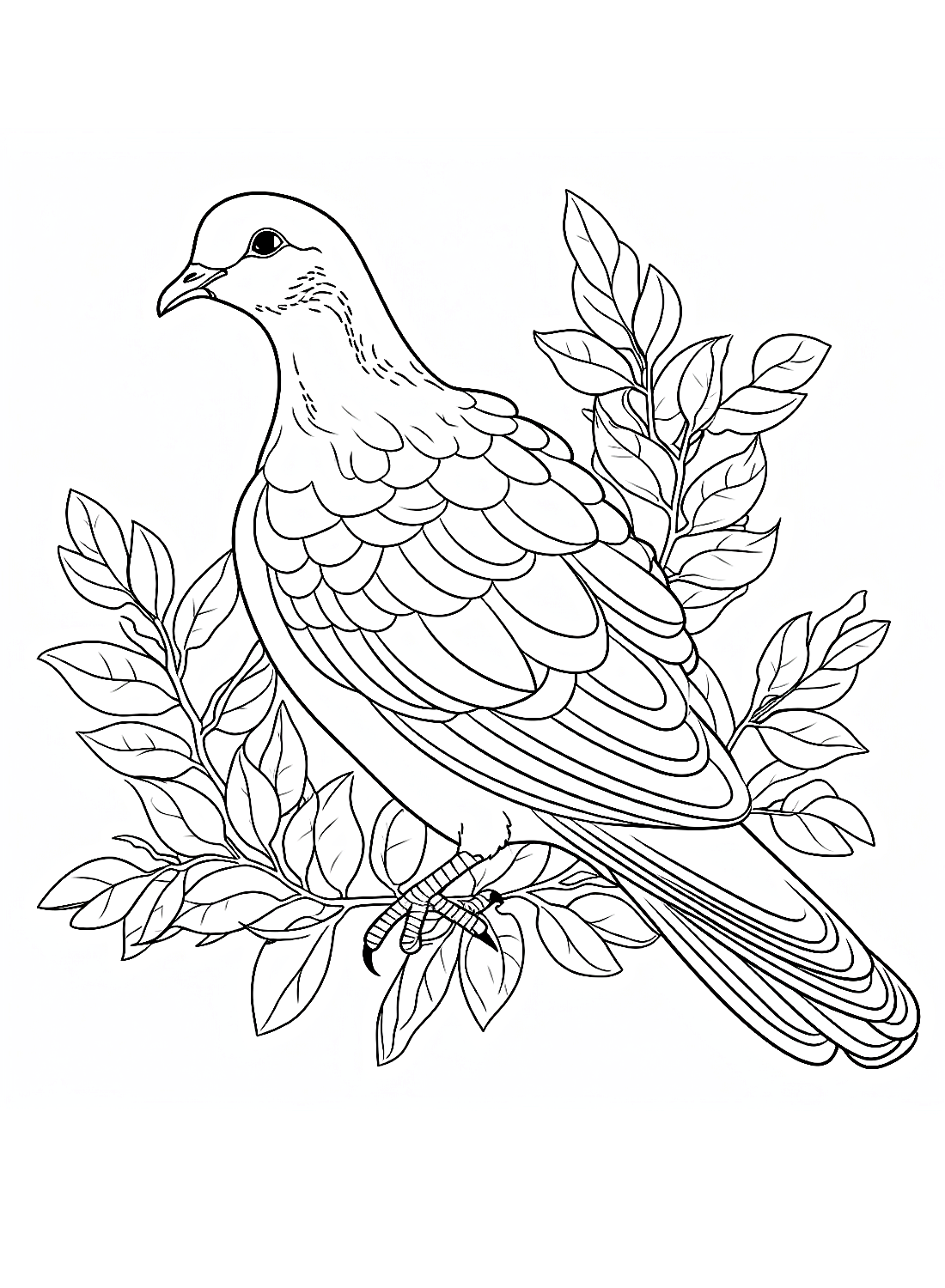 The dove Coloring Pages