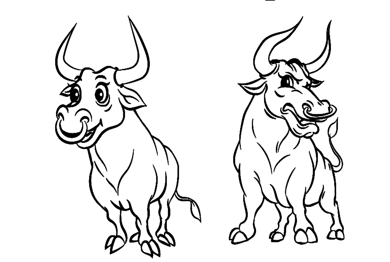 Twee stieren van Bull
