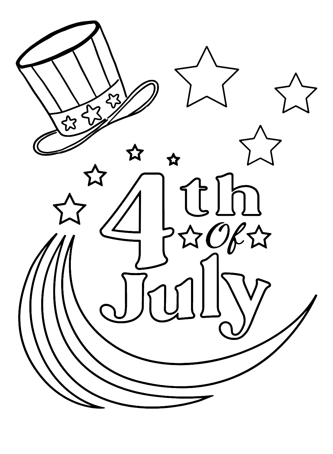 4th of July Pictures Coloring Pages