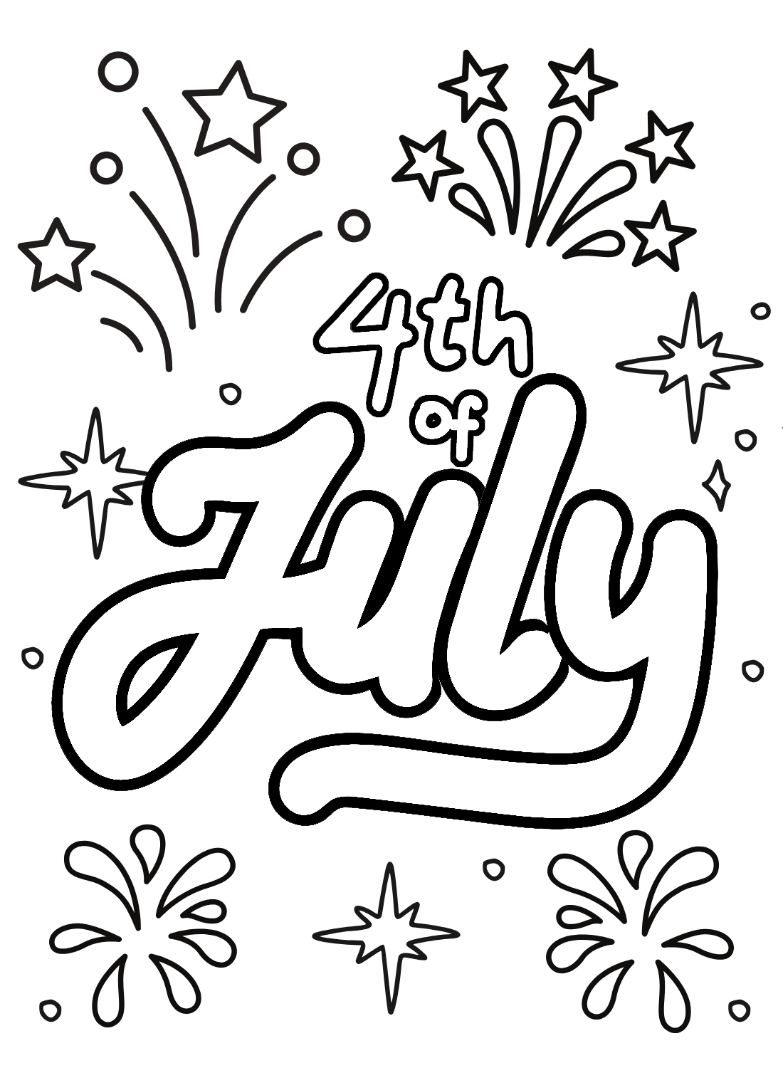 4th of July color Sheet Coloring Pages