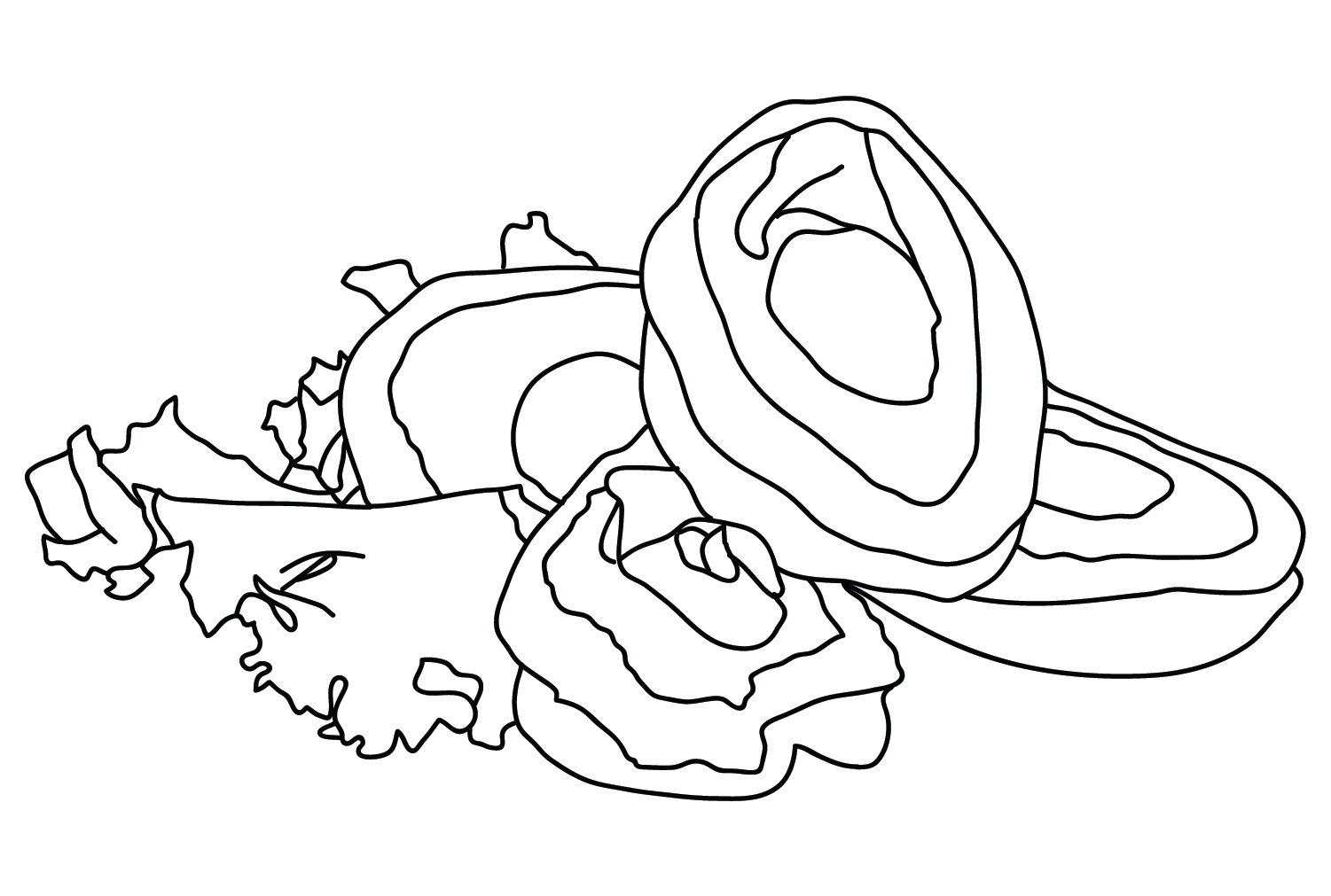 Abalone Drawing Coloring Page from Abalone