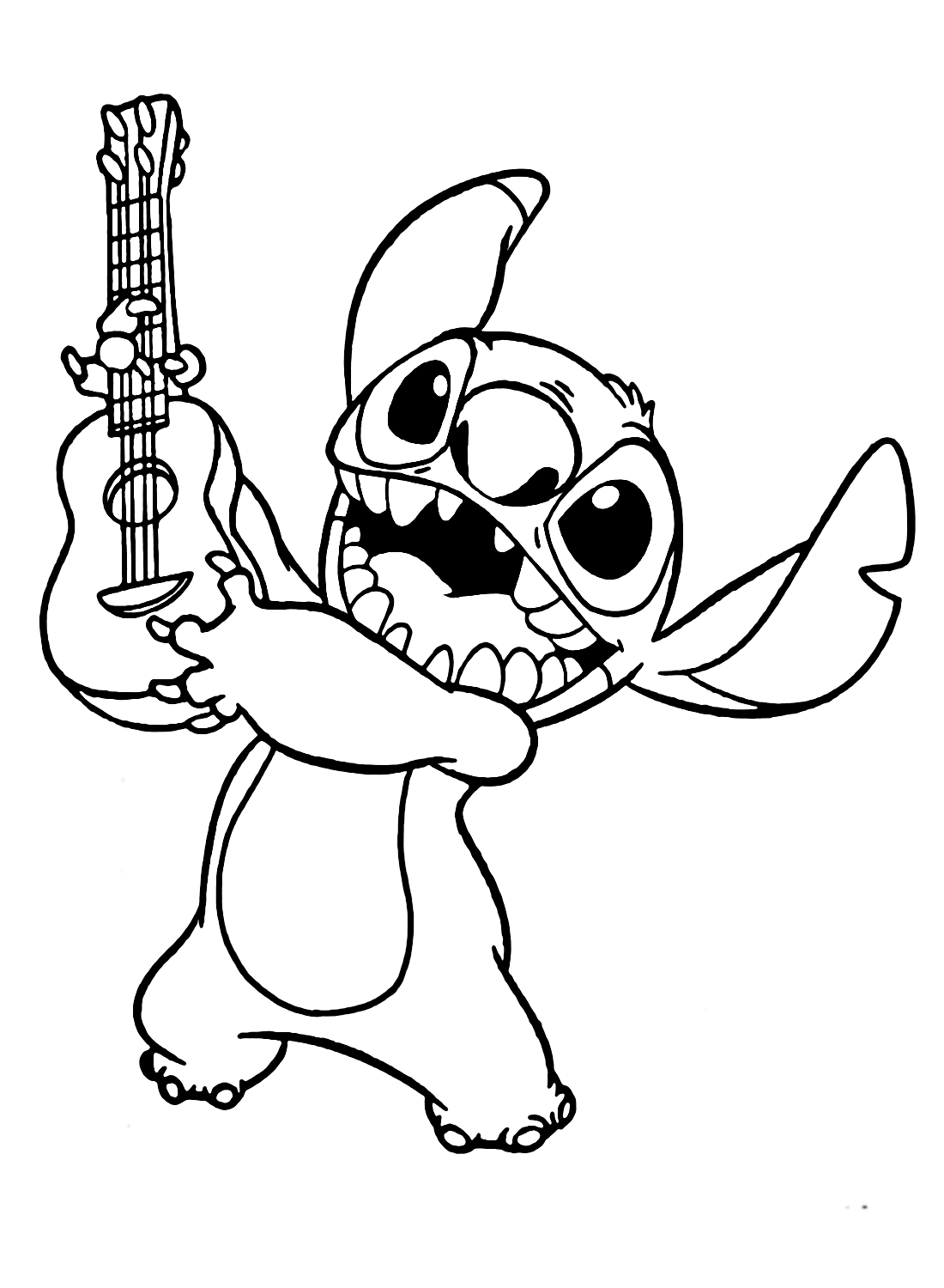 Adorable Stitch Coloring Page Coloring Page