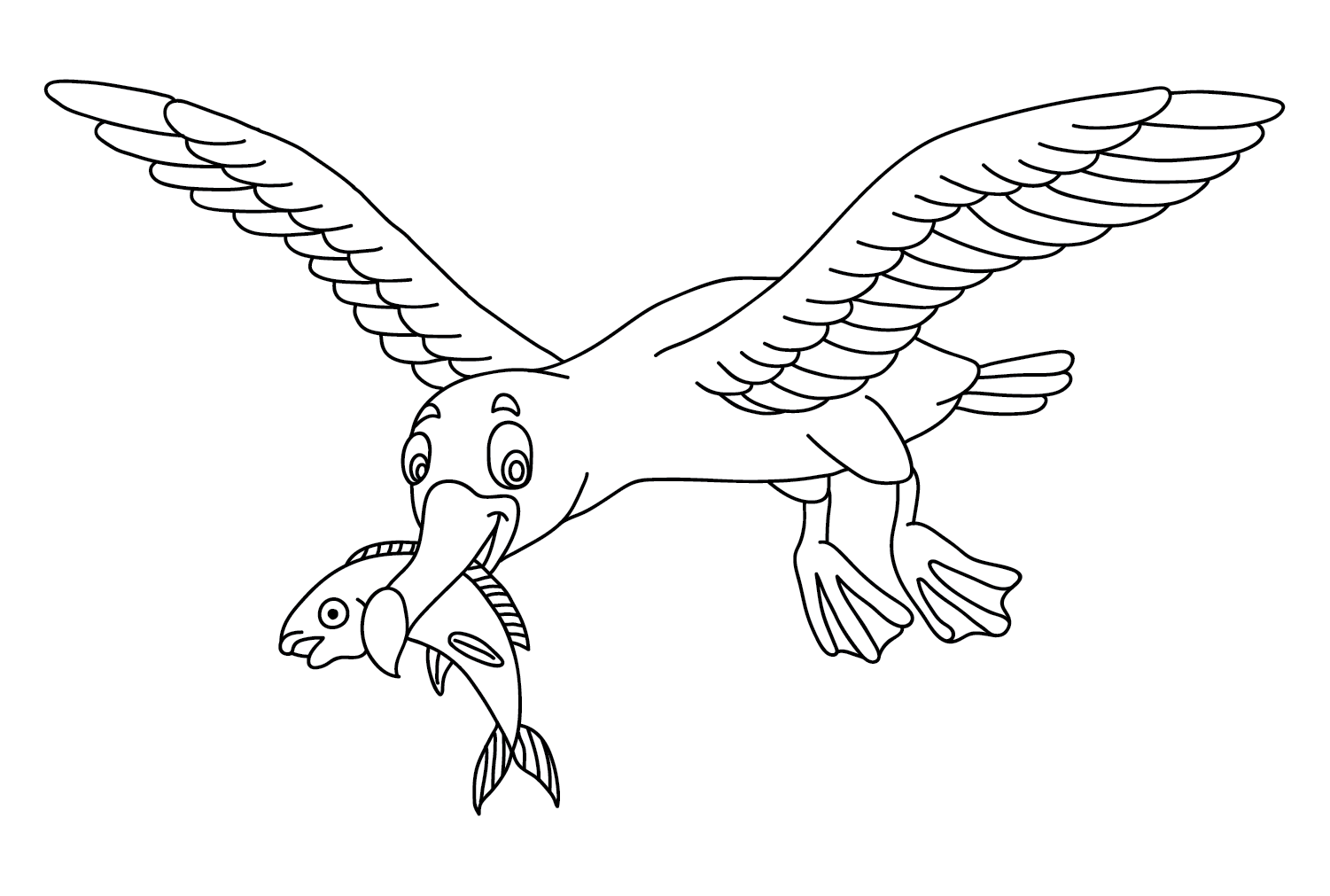 Albatross Coloring Page PDF from Albatross