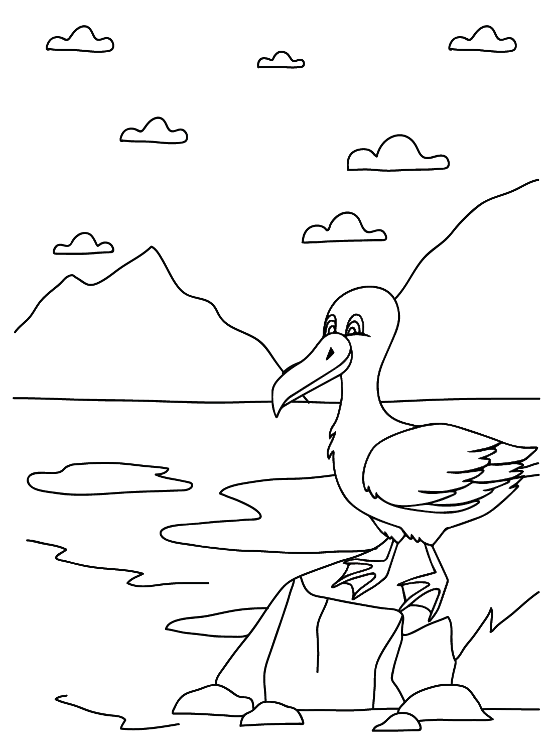 Albatross Coloring Page from Albatross