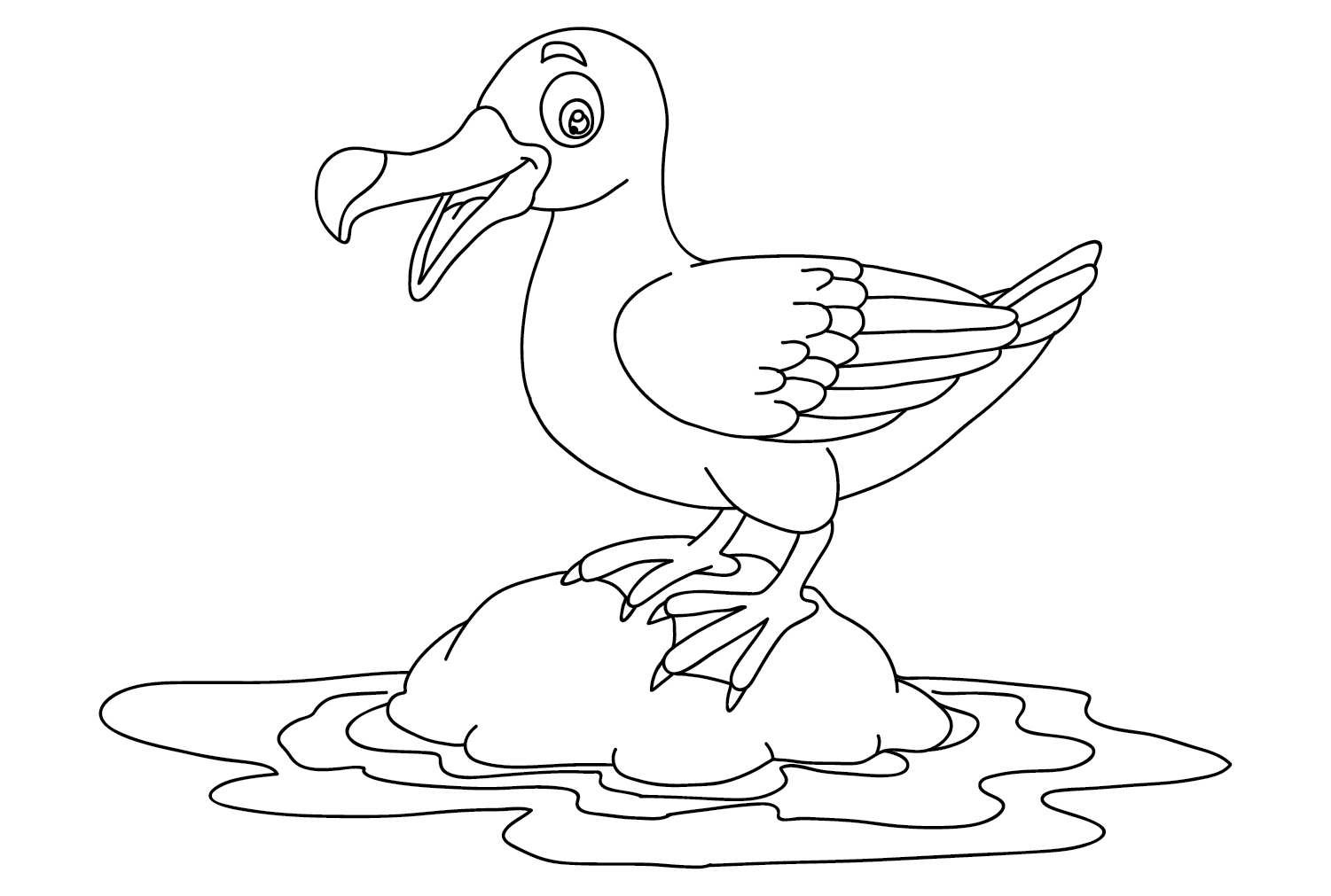 Albatross Coloring Pages Free from Albatross
