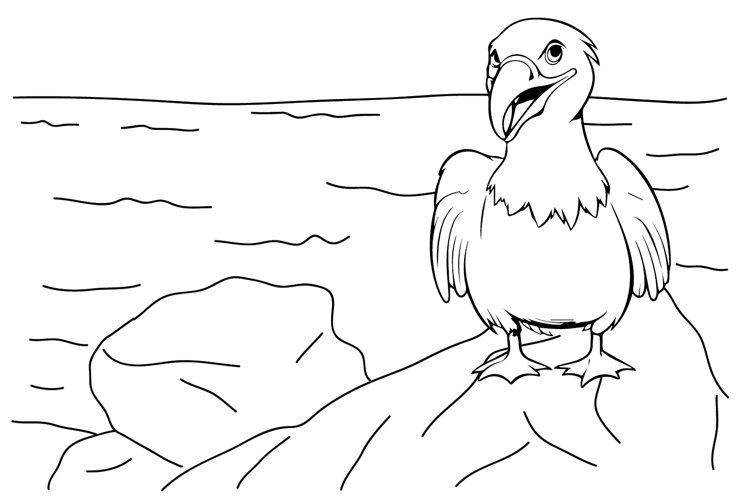 Раскраска Альбатрос для детей от Albatross