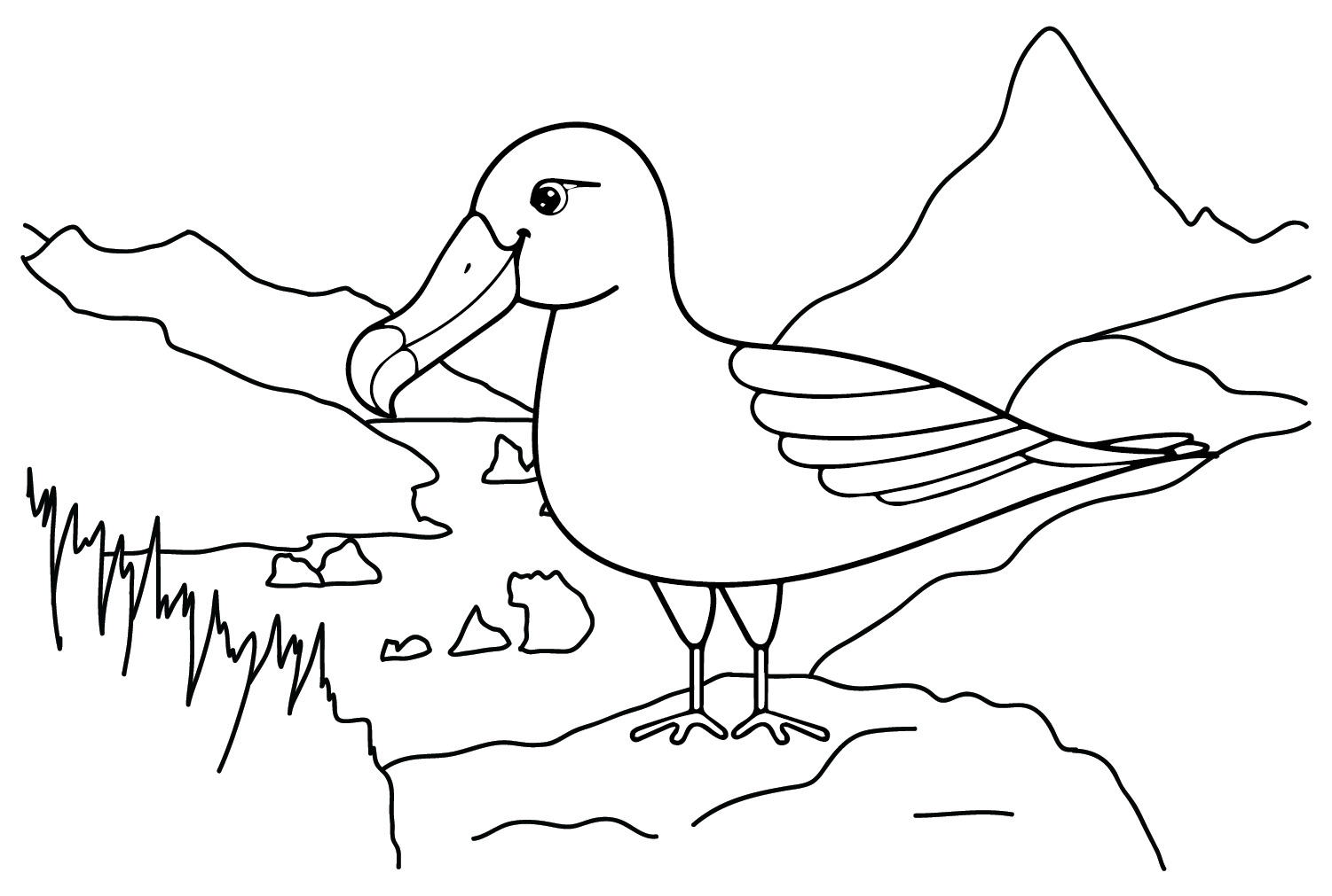 Изображения альбатросов для раскрашивания из Albatross